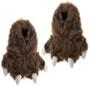 Grizzly bear paw discount slippers