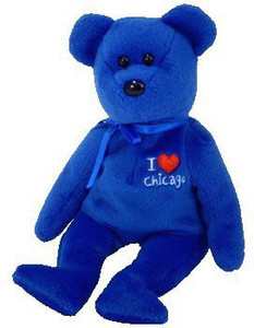 Ty Beanie Babies / Ba Chicago Bear (I Love Chicago) Royal Blue