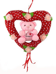 Tickles Cute Love You Teddy Heart Ring - 20 cm