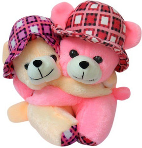 Sana Teddy couple With hat cm 18 - 18 cm