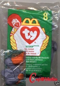 McDonald's Ty Teenie Beanie 8 Scoop The Pelican (1998)
