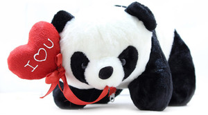 Tickles Pand With I Love You Heart Valentine - 26 cm