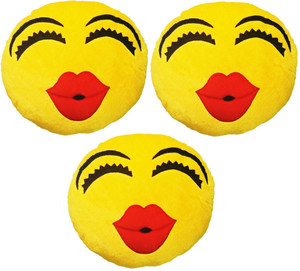 Gold Dust VKI3x3 Smiley Emoticon Decorative Cushion - 15 inch