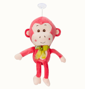 ToynJoy Cute Soft Peach Hanging Monkey with Long Legs Stuffed Toy - 32 cm