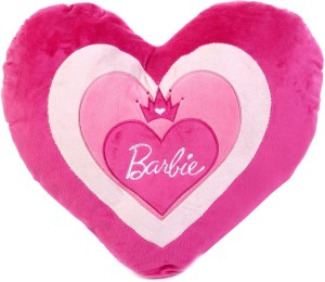 Barbie Heart Shaped Cushion ( 45 X 45 Cms)  - 12 cm