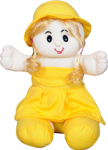 MTC PREETHI DOLL 1 FEET YELLOW ,CHILD SAFE MATERIAL - 35 cm