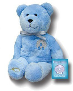 Value Line Holy Bearsblue Christening Baptism Bearanimal 8 Inch Plush
