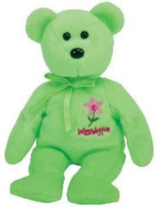 Ty Beanie Ba Washington Rhododendron The Bear (Show Exclusive)