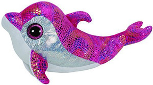 Ty Sparkles Pink Dolphin Beanie Boo Large - Stuffed Animal (36814) - 25 inch
