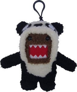 Licensed 2 Play Domo Panda Plush Novelty Doll Clip On 11 inch