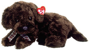 Ty Nuzzle Laying Dog