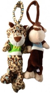 Chinmayi Tiger and Monkey Pencil Pouches , Delight your little ones  - 25 cm