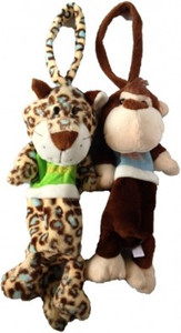 Chinmayi Tiger and Monkey Pencil Pouches , Delight your little ones - 25 cm