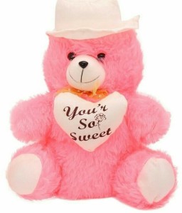 Ansh Cute pink cap Teddy  - 35 cm