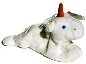 TY Beanie Babies Mystic The Unicorn (Brown Horncoarse Mane)