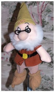 Disney Snow White & The Seven Dwarfs Bean Bag ~ Doc W/ Glasses