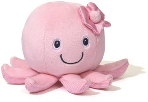 Gund Baby Sleepy Seas Rattle, Pink Octopus, 3