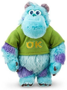 Disney Sulley Mini Bean Bag Plush Monsters University 8 1/2''