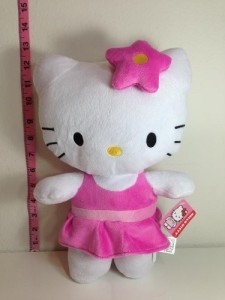 Hello Kitty Plush Doll Star Bow W/ Pink Dress
