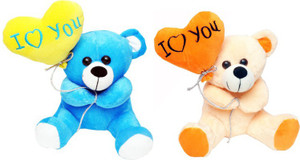 Tabby Heart Balloon Teddy Bear Combo - 30 cm
