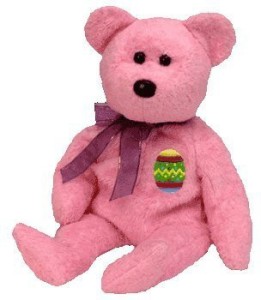 Ty Beanie Babies Eggs The Bear (Pink Version) Retired