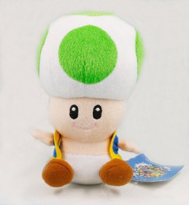 AOFENG INC. Super Mario Bros Green Mushroom Toad Plush Doll 7