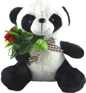 Tickles Cute Panda with Rose - 26 cm