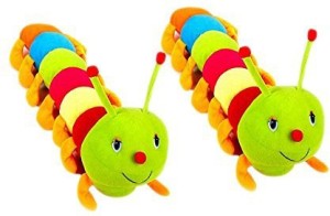 Swastikunj Multicolour Caterpillars Soft Toy- Combo of 2  - 10 cm