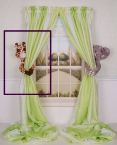Curtain Critters Plush Jungle Safari Giraffe Curtain Tiebackcar