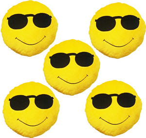Gold Dust VKI5x2 Smiley Emoticon Decorative Cushion - 15 inch