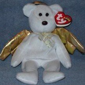 Ty Halo Ii (2) The Retired Bear Beanie Ba With Tag Protector