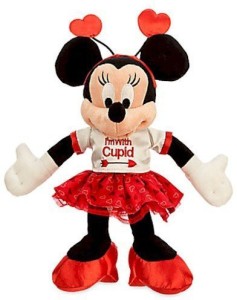 Disney Minnie Mouse ''I'm With Cupid'' Plush - Valentine's Day  - 9 inch