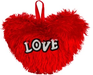Fashion Knockout Fko Furry Red Love Heart  - 7 inch