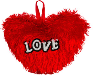 Glitters Furry Love Heart - 7 Inch