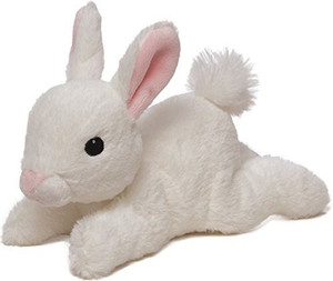Luvy Gund Easter Bunny 7 Inch White Rabbit Beanbag With Pink