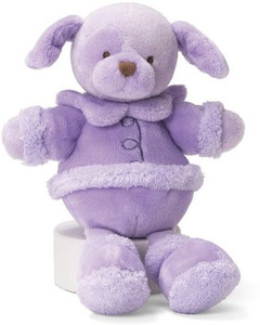 Gund Plum Dog Rattle 8