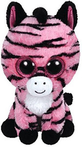 TY Beanie Babies Zoey The Pink Zebra Plush