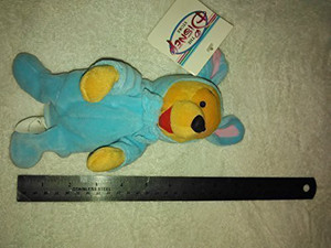 Disney Blue Easter Bunny Rabbit Suit Pooh Mini Bean Bag Plush