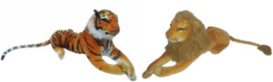 Cuddles Lovely Looking Wild Ferocious Tiger And Lion Combo - 8 inch