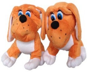 Chinmayi High Quality Adorable Combo Small Bull Dog Soft Toy  - 20 cm