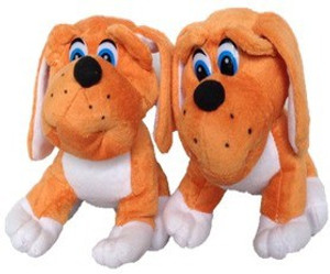 Chinmayi High Quality Adorable Combo Small Bull Dog Soft Toy - 20 cm