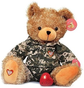 My Baby's Heartbeat Bear Military Kit  - 25 inch