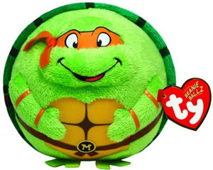 TY Beanie Ballz Michelangelo Orange Mask - 25 inch