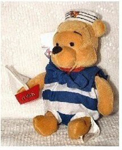 Disney Mini Bean Bag Nautical Pooh