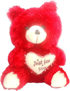 GRJ India Valentines Teddy Bear With Heart - 25 cm