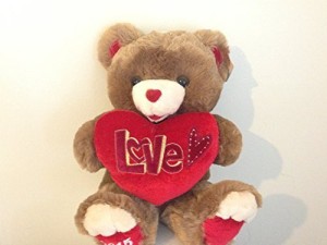 Sweetheart Teddy Ultraplush Valentine'S Day Teddy Bear Gift Brown & Red