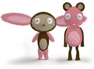 Walrus Toys Chimeras Bunny & Monkey Plush Stuffed Animals Set with Interchangeable Parts - 24 inch