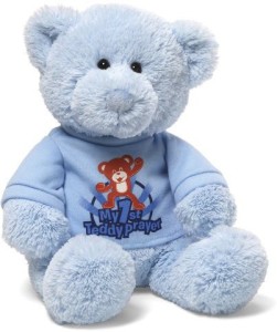 Gund My 1St Teddy Prayer Blue Bear 12