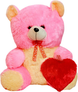 Fabelhaft Multy Jumbo Teddy With Heart 60*40*30 Cm - 60 cm