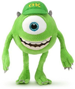 Disney Mike Wazowski Mini Bean Bag Plush - Monsters University - 9 inch